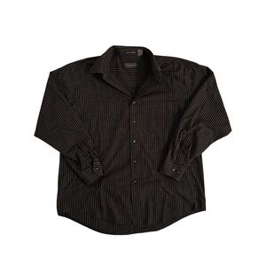 Van Heusen Men's Black Checkered Shirt